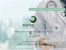 Tablet Screenshot of laboratoriosantaclara.com.br